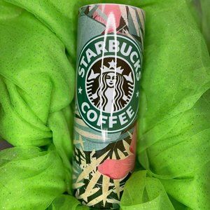 Floral Starbucks Tumbler